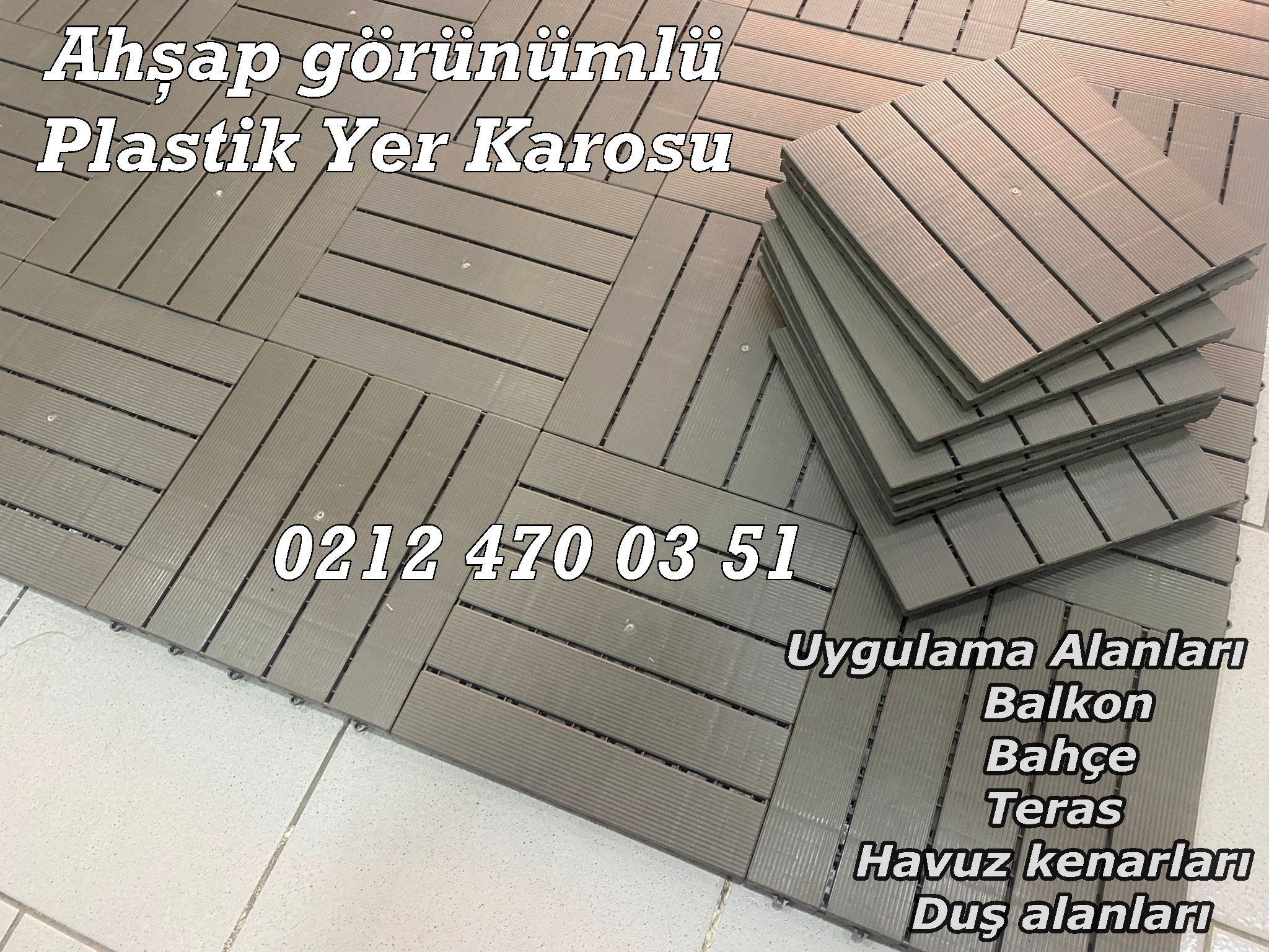 30x30 Modüler Plastik Karolar – Ahşap Estetiği, Plastik Dayanıklılığı