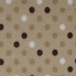 703 Puantiyeli Krem Kahve Soft Velür Duvardan duvara halı