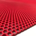 Z Mat Paspas Bal Petek Desenli Paspas Kırmızı Renk