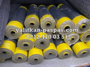 Yalıtkan Paspas 3mm 20kV Siyah Sarı şeritli– 10mt Top Boyları