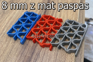 z mat paspas renkleri mavi kırmızı gri renk 8 mm 