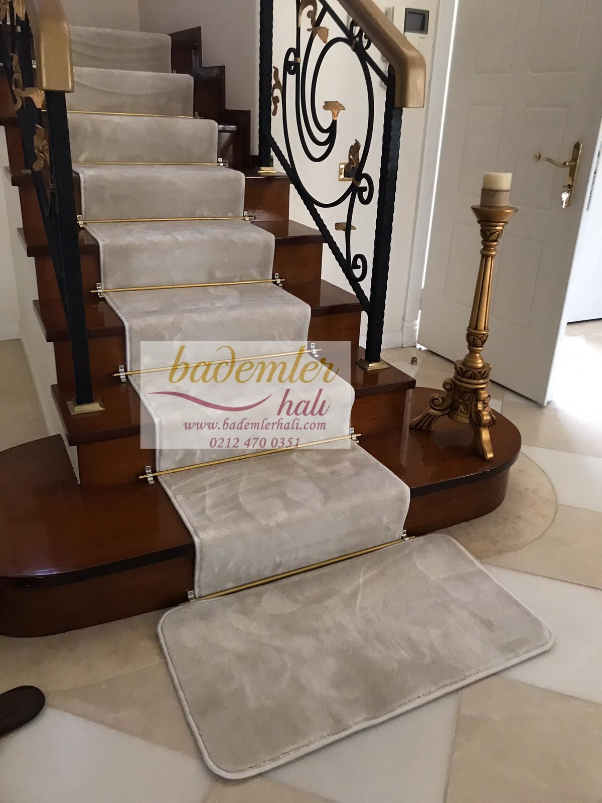 merdiven halı sabitleme çubuğu, stair rod, merdiven halı çubuğu, pirinç merdiven çubuğu, gümüş merdiven halı tutucu, dekoratif merdiven aksesuarı, lüks merdiven halısı aksesuarı, carpet stair rod, stair carpet rod