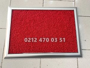 Metal Çerçeveli Hijyen Paspası – Tepsili ve Altı Kapalı