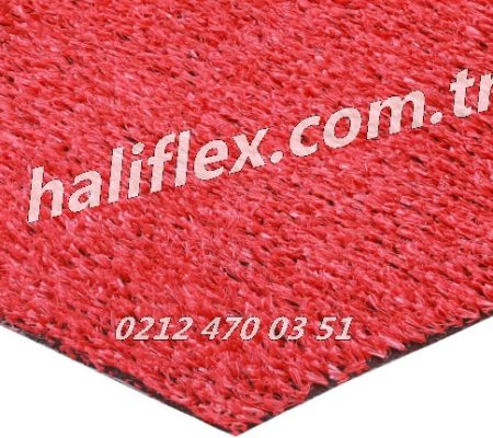 7mm-Dekoratif çim halı kırmızı çim halı yapay çim halı kırmızı suni çim